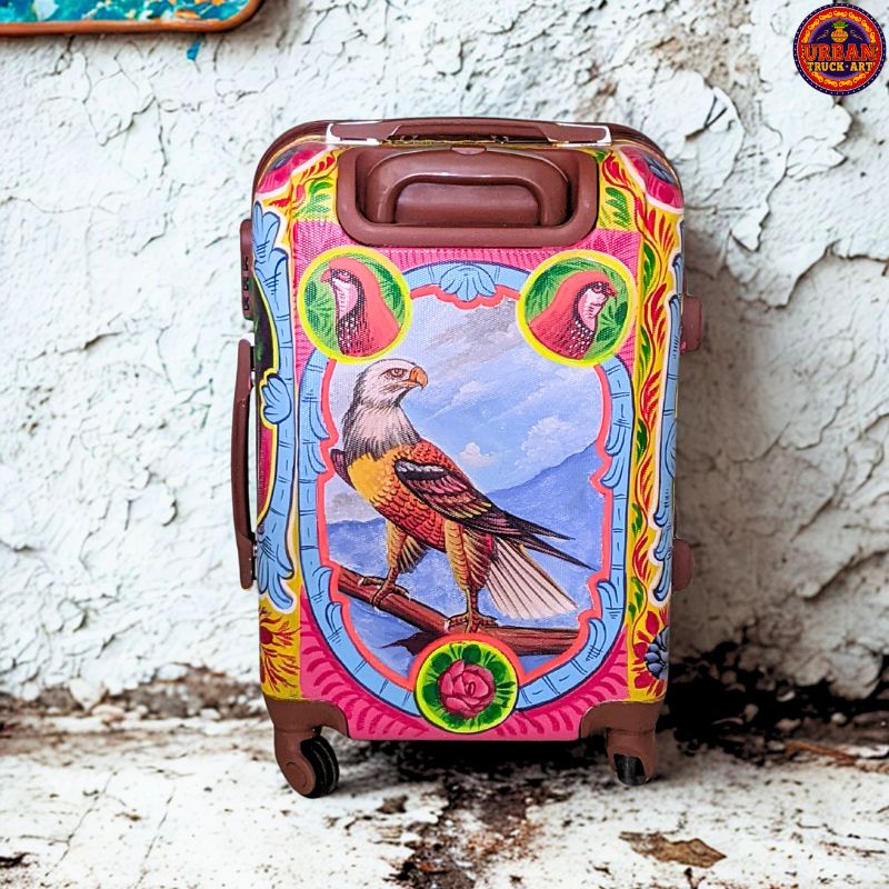 Tiger Hand Painted Suitcase