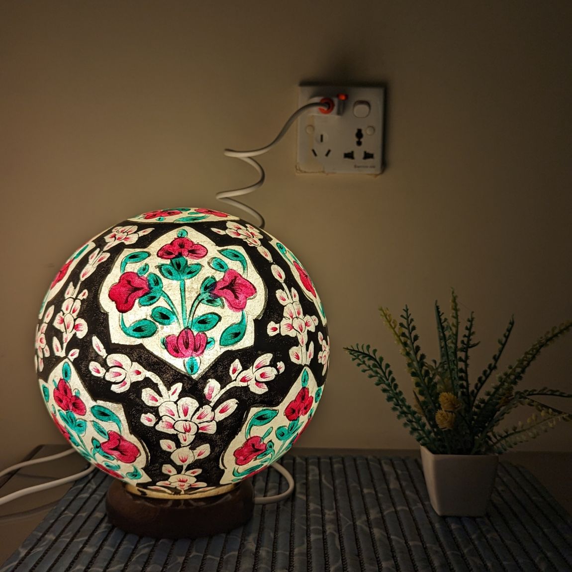 Lamp, Truck Art Accessories, hand-painted, Pakistani Art, Home Décor, Kitchen Accessories, Online Shopping