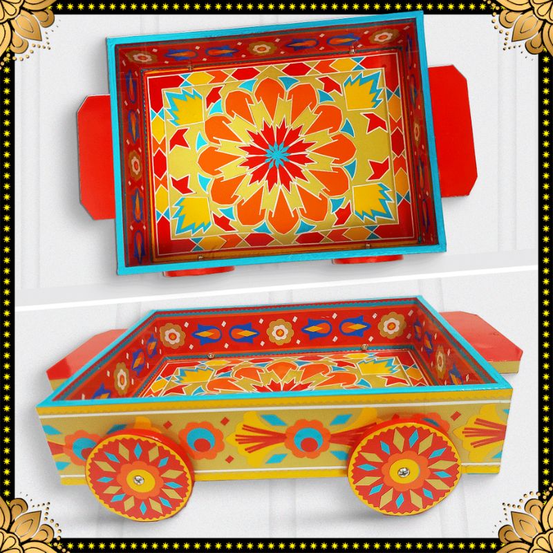 Tray, Truck Art Accessories, hand-painted, Pakistani Art, Home Décor, Kitchen Accessories