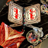 Black Wooden Chamakpatti Rehal