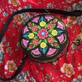 Truck Art Inspired Hand Painted Round Bag