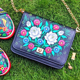 Truck Art Styled Hand Painted Clutch