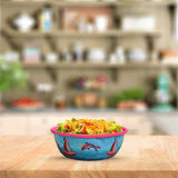Blue Dolphin Hand Painted Salad Bowl