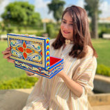 Blue Truck Art Jewelry Box