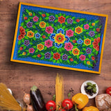Camellia Hand Painted Wooden Tray