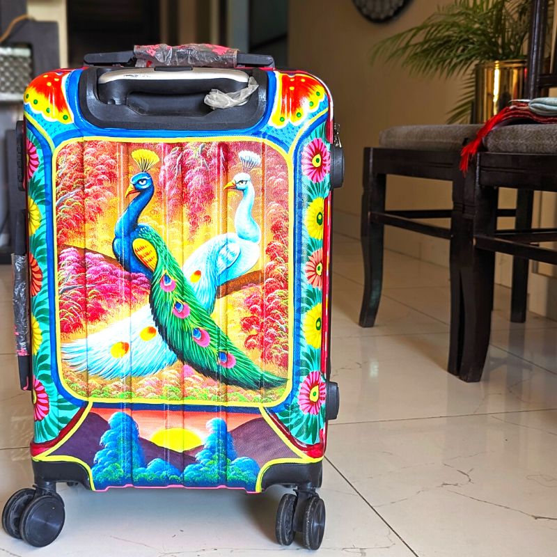 Maham Hand Painted Suitcase