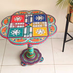 Flower Ludo Wooden Coffee Table
