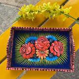 Hand Painted Flower Wedding Trays
