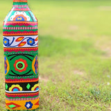 Green Flower Decoration Bottle