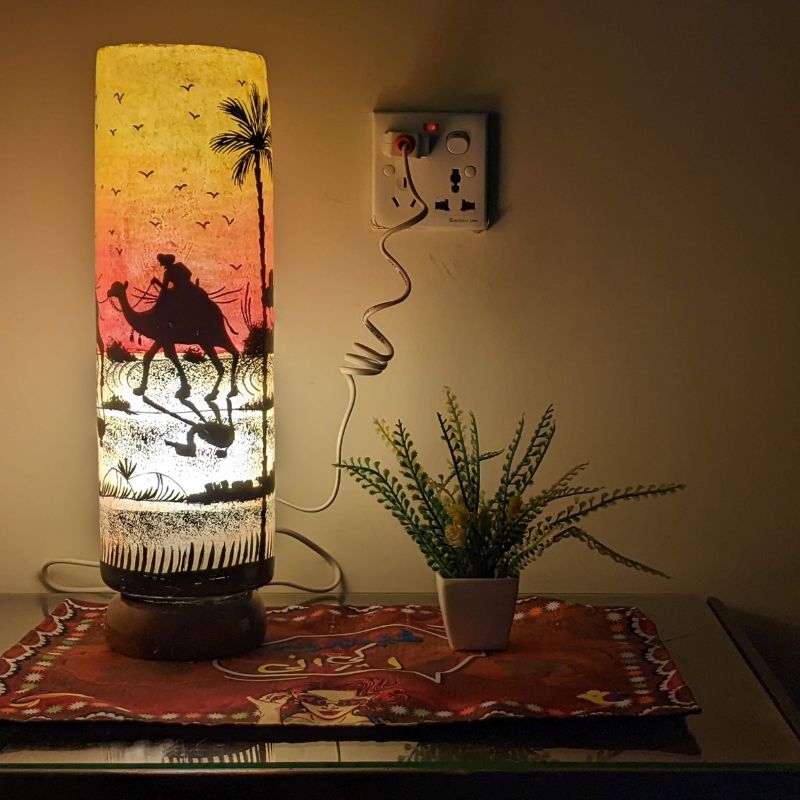 Jeddah Camel Skin Lamp
