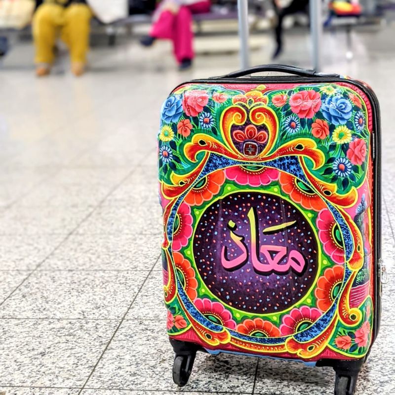 Hand Painted Truck Art Suitcase