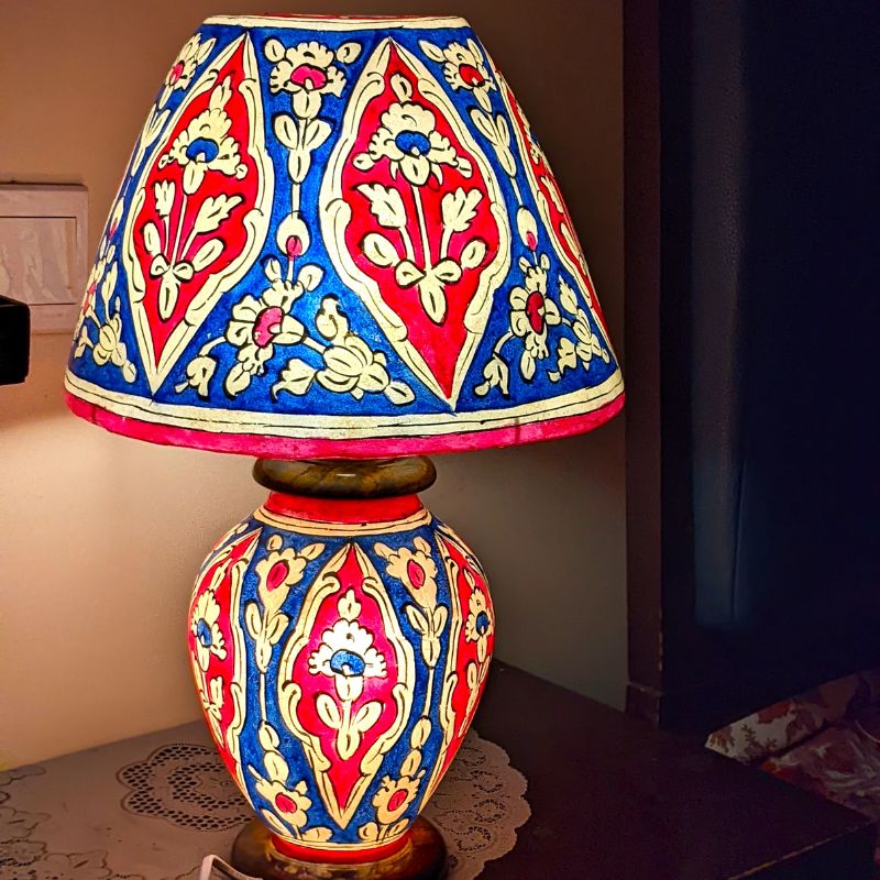 Lamp, Truck Art Accessories, hand-painted, Pakistani Art, Home Décor, Kitchen Accessories