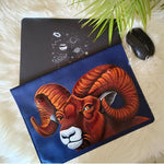 Hand painted MacBook Sleeve, Markhor Design