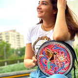 Sparrow Chamakpatti Round Bag