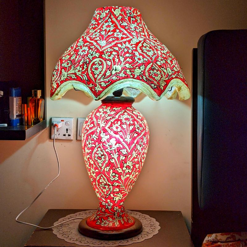 Gigantic New York Camel Skin Lamp