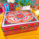 Pink Wooden Jewelry Box