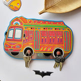 Red Truck art Inspired Key Holders
