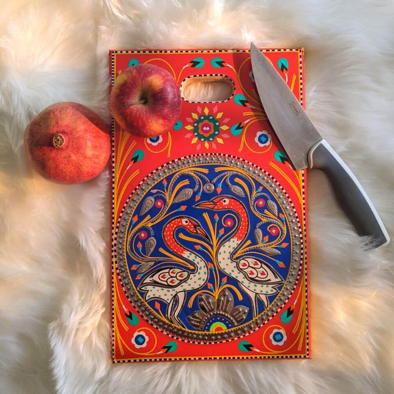 Red Unique Chopping Board