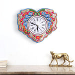 Red Heart Wall Clock 