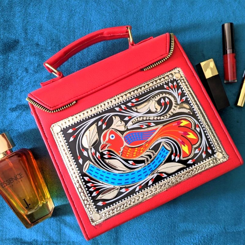 Red Royal Truck Art Handbag