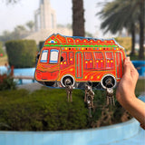 Red Truck art Inspired Key Holders