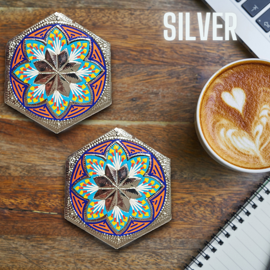Handmade Truck Art Inspired Abstract Artistic Coasters
