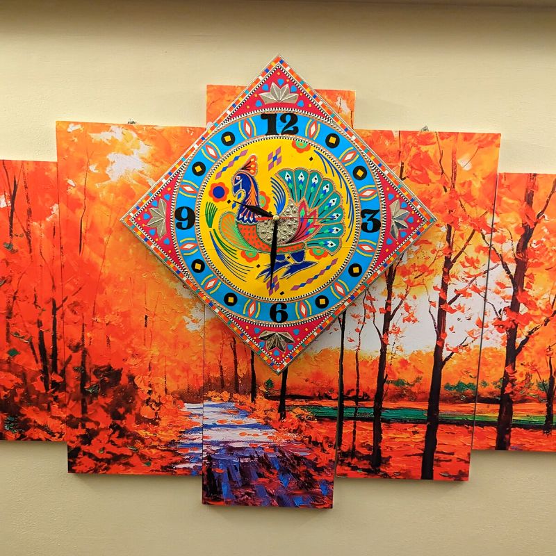 Wall Clock with Truck Art