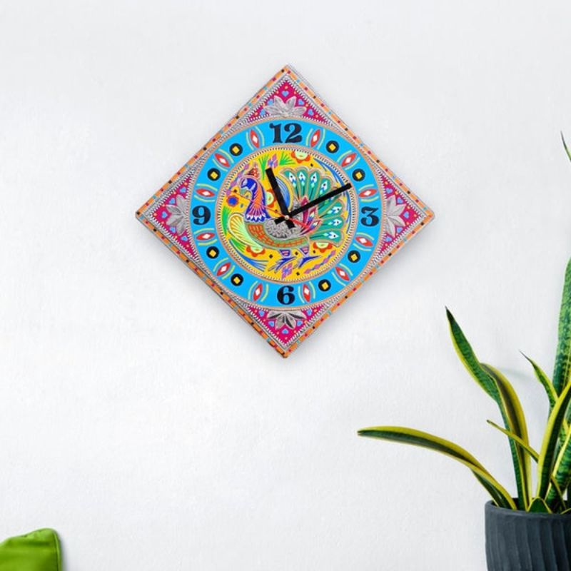 Handmade Chamak Patti Unique Wall Clocks
