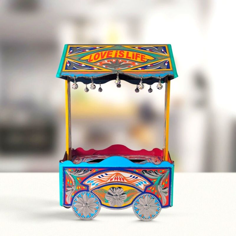 Handmade Chamakpatti Tissue Box Cart