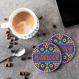 Handmade Chamakpatti Name Coasters