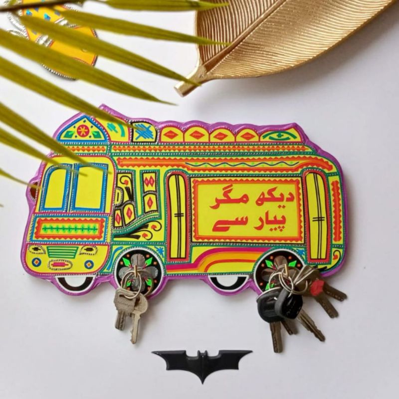 Yellow Bus Key Holder – Urban Truck Art