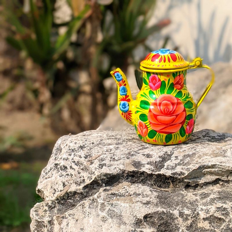 Yellow Chainak for Gifting