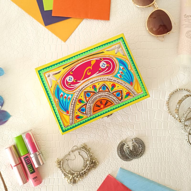 Yellow Personalised Truck Art Jewelrybox