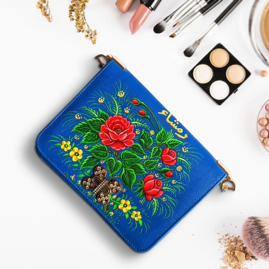 Personalized Hand Painted Clutch